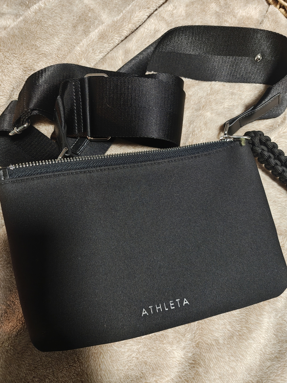 Athleta Black Crossbody Belt Bag